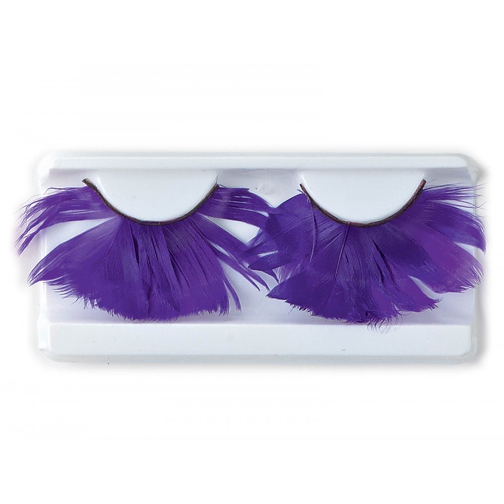 Αποκριάτικο Αξεσουάρ Βλεφαρίδες Πουπουλένιες 6χρμ