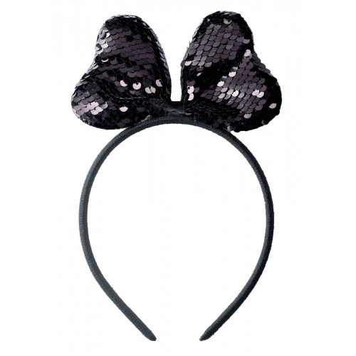 Αποκριάτικο Αξεσουάρ Στέκα Φιόγκος Παγιετα Κοκ/Μαυ