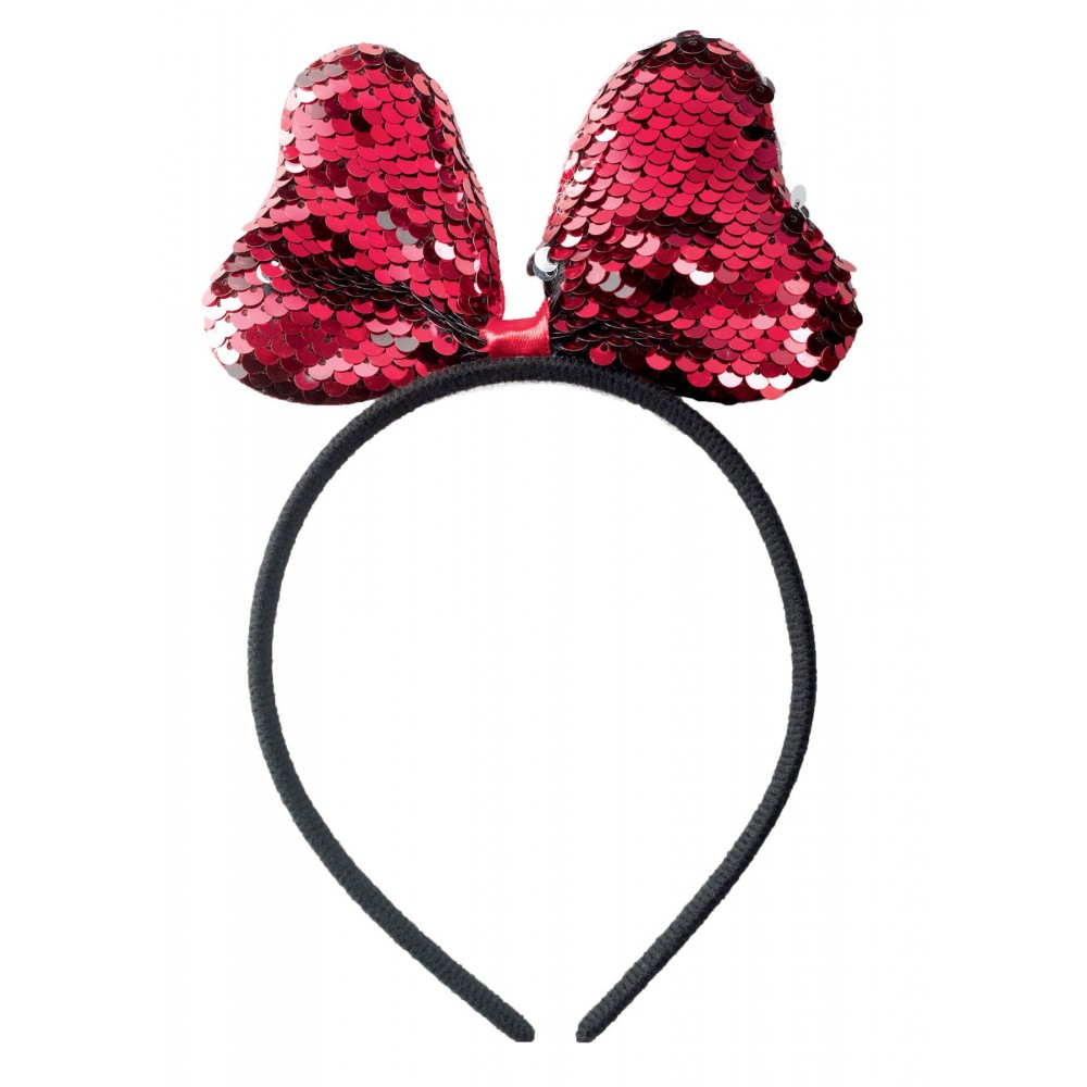 Αποκριάτικο Αξεσουάρ Στέκα Φιόγκος Παγιετα Κοκ/Μαυ