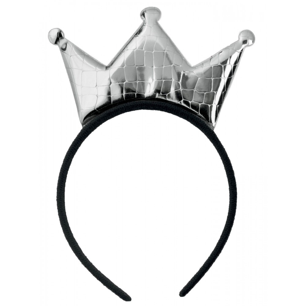 Αποκριάτικο Αξεσουάρ Στέκα Κορώνα Σατεν Ροζ/Χρυ/Αση