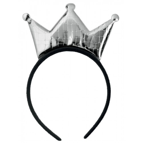 Αποκριάτικο Αξεσουάρ Στέκα Κορώνα Σατεν Ροζ/Χρυ/Αση