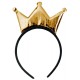 Αποκριάτικο Αξεσουάρ Στέκα Κορώνα Σατεν Ροζ/Χρυ/Αση