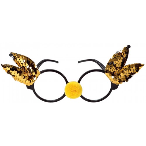 Αποκριάτικο Αξεσουάρ Γυαλιά Κουνελακι Μαυ/Χρυ/Μωβ