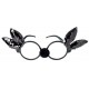 Αποκριάτικο Αξεσουάρ Γυαλιά Κουνελακι Μαυ/Χρυ/Μωβ