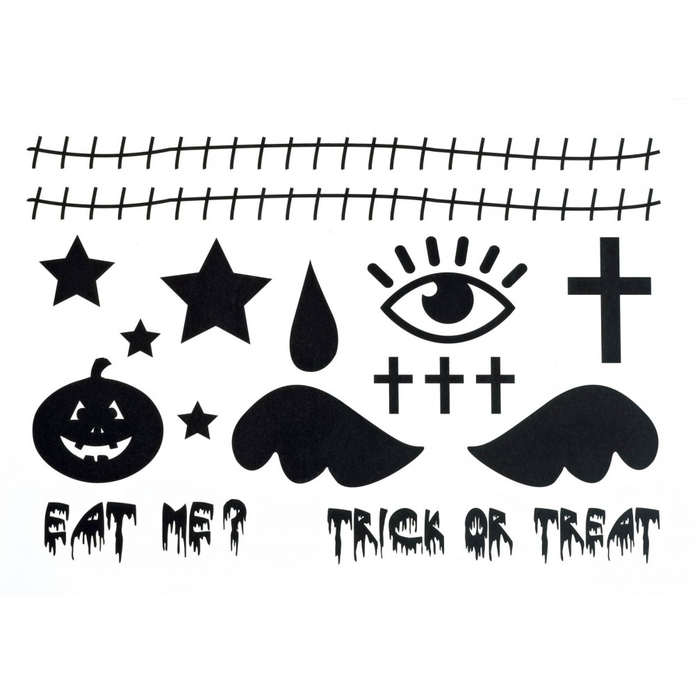 Αποκριάτικο Αξεσουάρ Τατουάζ Τρόμου 8 Σχ.