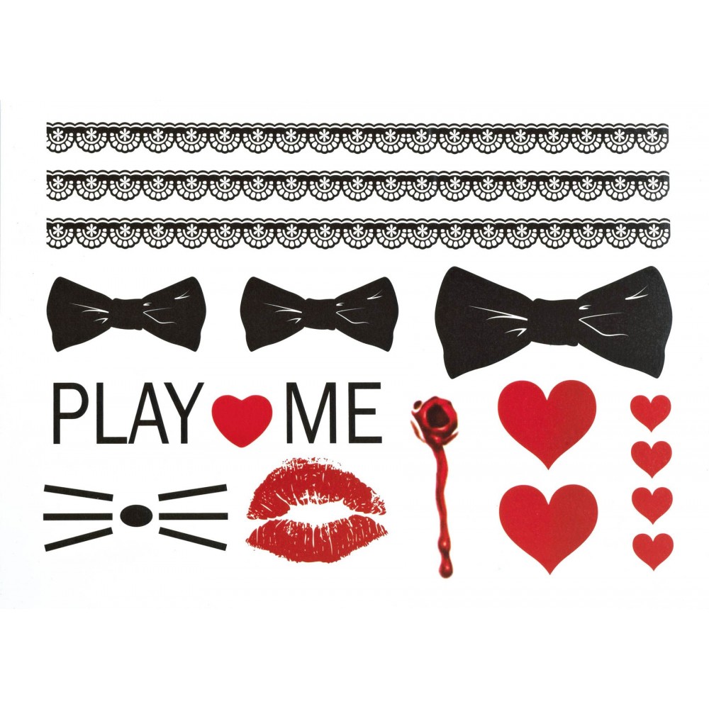 Αποκριάτικο Αξεσουάρ Τατουάζ Τρόμου 8 Σχ.