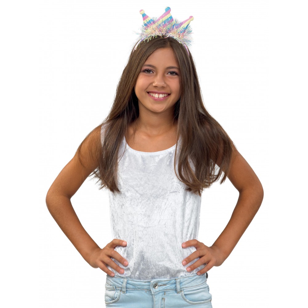 Αποκριάτικο Αξεσουάρ Στέκα Στέμμα Mεταλιζέ 3σχδ