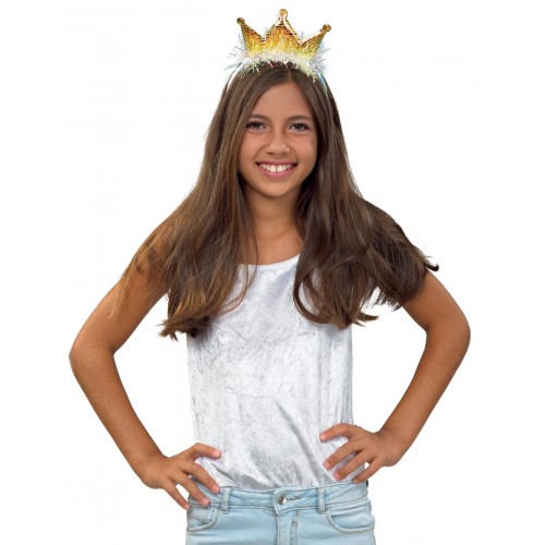 Αποκριάτικο Αξεσουάρ Στέκα Στέμμα Mεταλιζέ 3σχδ