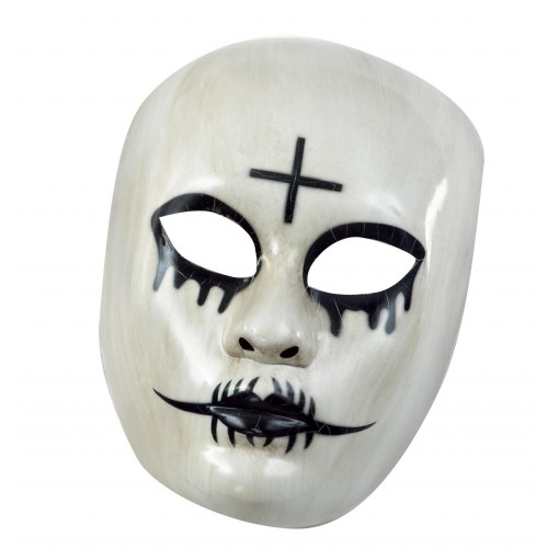 Αποκριάτικο Αξεσουάρ Μάσκα Ασπρόμαυρη Με Σταυρό