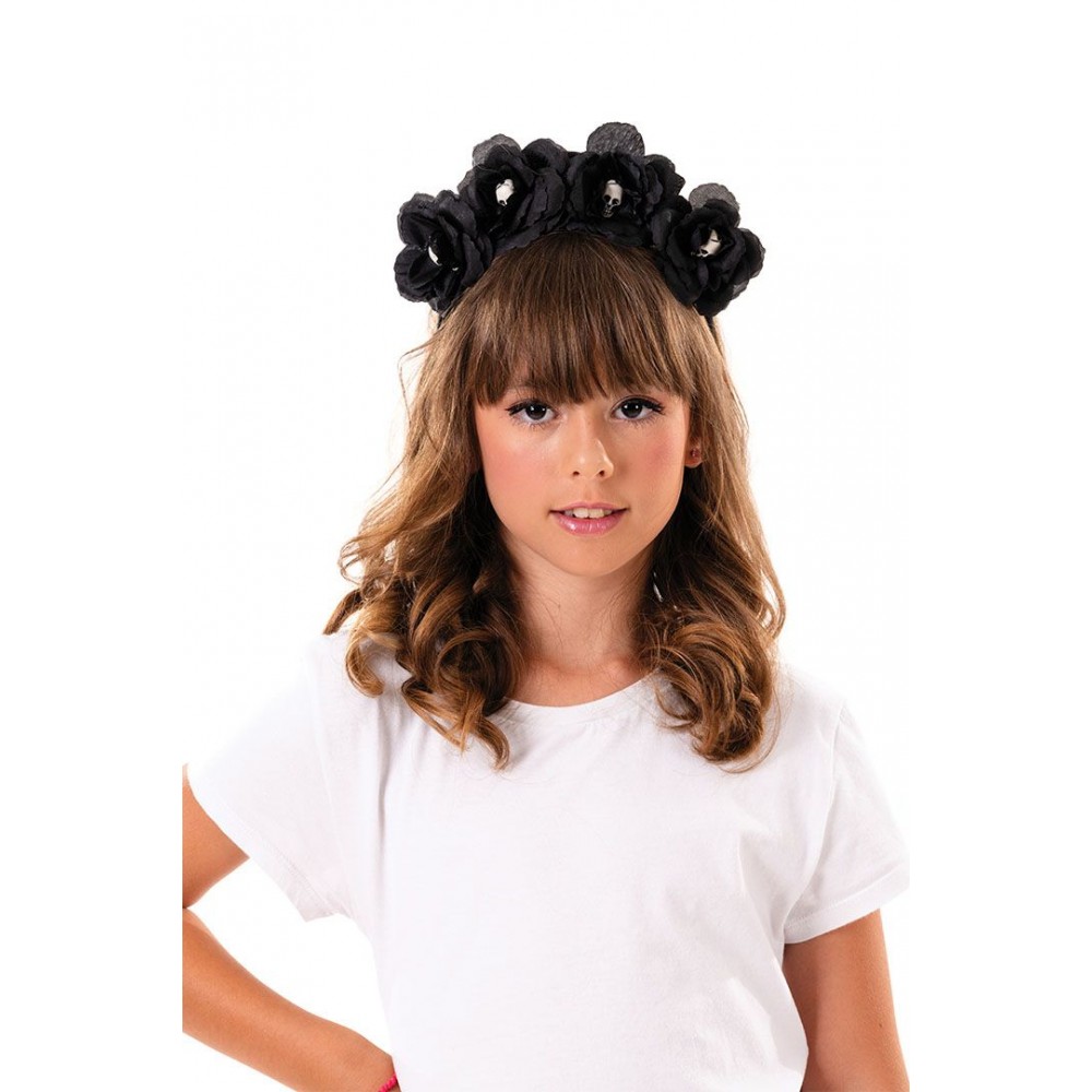 Αποκριάτικο Αξεσουάρ Στέκα Με Τριαντάφυλλα & Νεκροκεφαλές 2ΧΡΜ