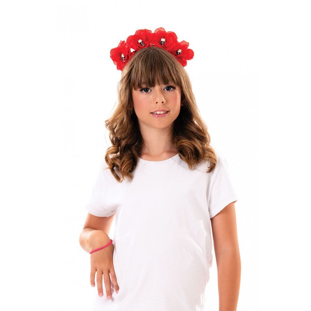 Αποκριάτικο Αξεσουάρ Στέκα Με Τριαντάφυλλα & Νεκροκεφαλές 2ΧΡΜ