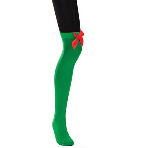 Αποκριάτικο Αξεσουάρ Κάλτσες Πράσινες Με Φιόγκο