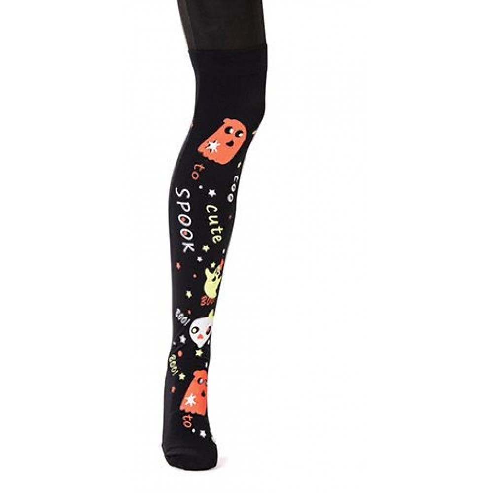 Αποκριάτικο Αξεσουάρ Κάλτσες Με Φαντάσματα & Νεκροκεφαλές