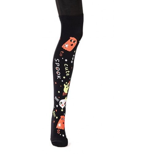 Αποκριάτικο Αξεσουάρ Κάλτσες Με Φαντάσματα & Νεκροκεφαλές