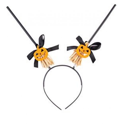 Αποκριάτικο Αξεσουάρ Στέκα Με Σκούπες Κολοκύθες 31cm