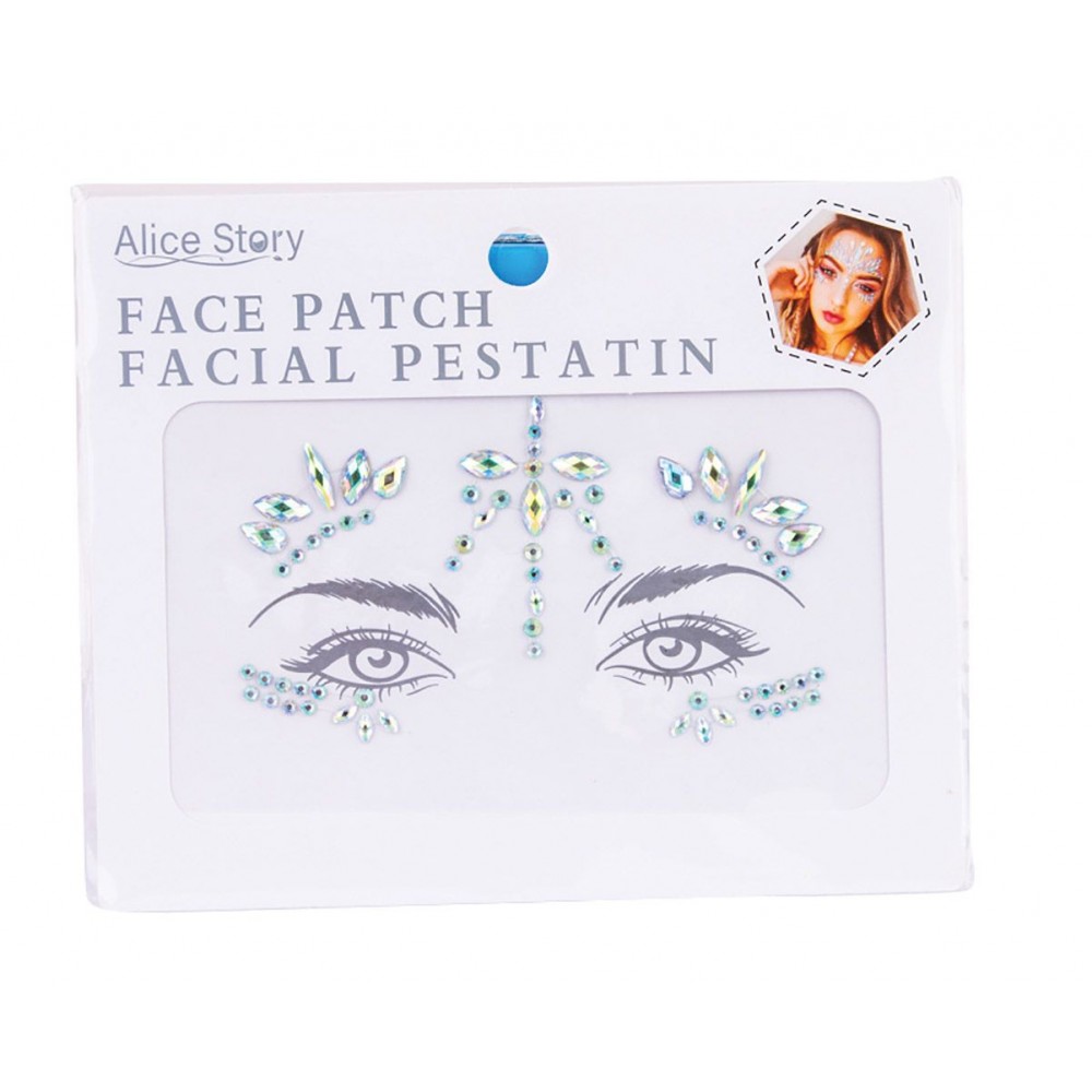 Αποκριάτικο Αξεσουάρ Αυτοκόλλητα Προσώπου 6σχδ