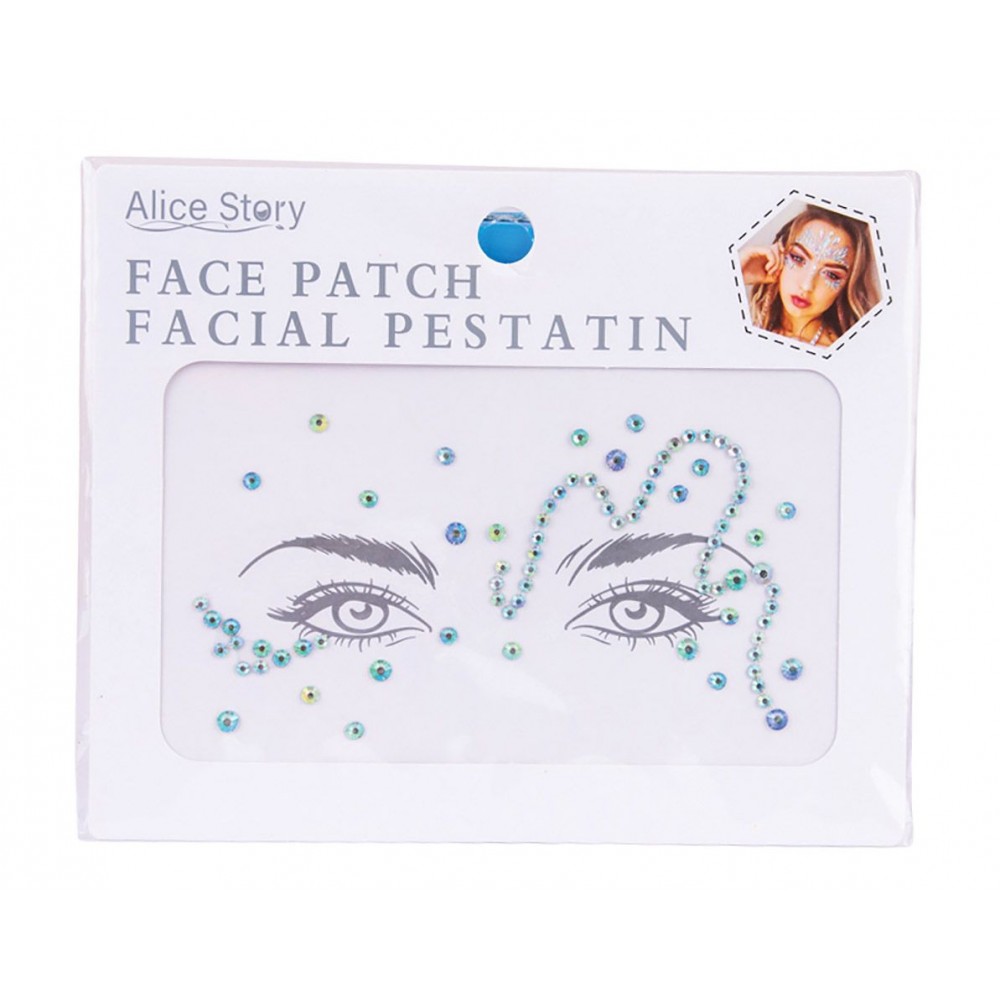 Αποκριάτικο Αξεσουάρ Αυτοκόλλητα Προσώπου 6σχδ