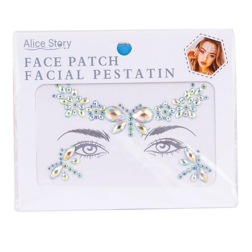 Αποκριάτικο Αξεσουάρ Αυτοκόλλητα Προσώπου 6σχδ