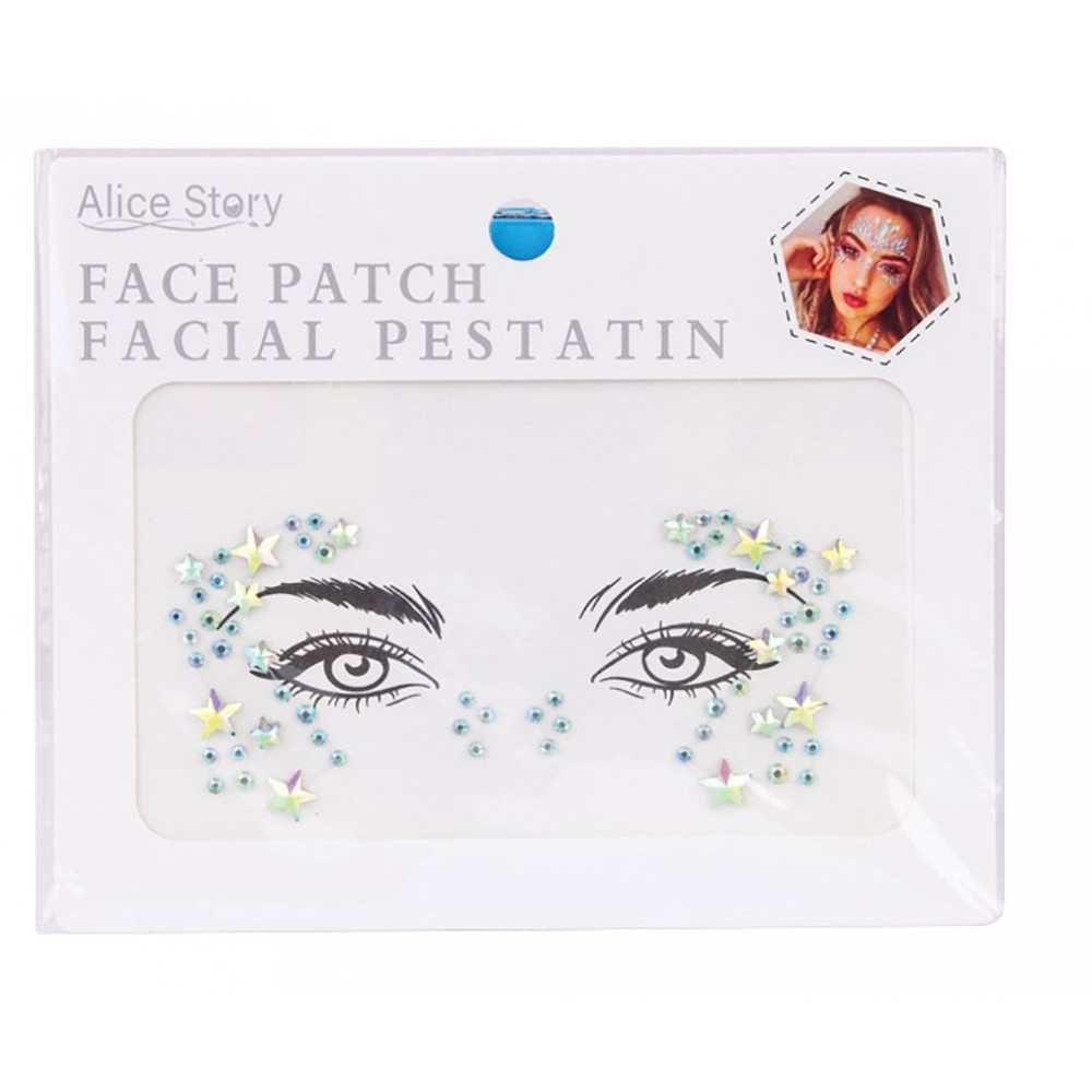 Αποκριάτικο Αξεσουάρ Αυτοκόλλητα Προσώπου 6σχδ