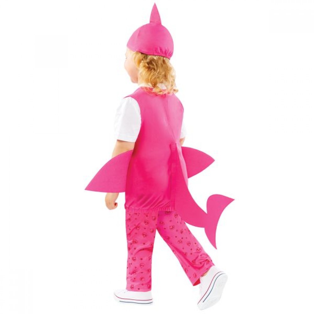 Αποκριάτικη Στολή Baby Shark Pink Mummy