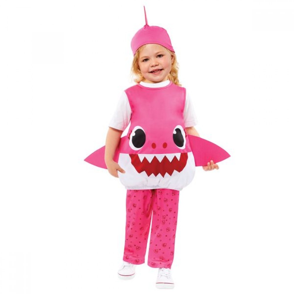 Αποκριάτικη Στολή Baby Shark Pink Mummy