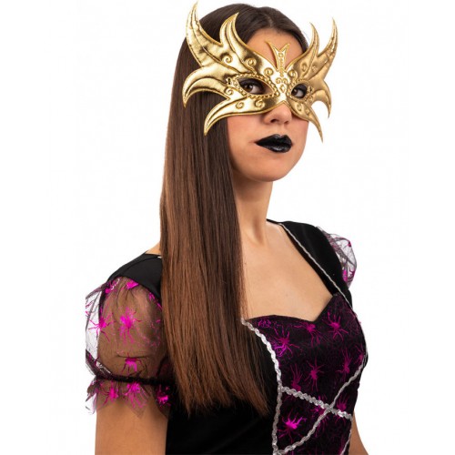 Χρυσή Μάσκα Πεταλούδα Μεταλλιζέ