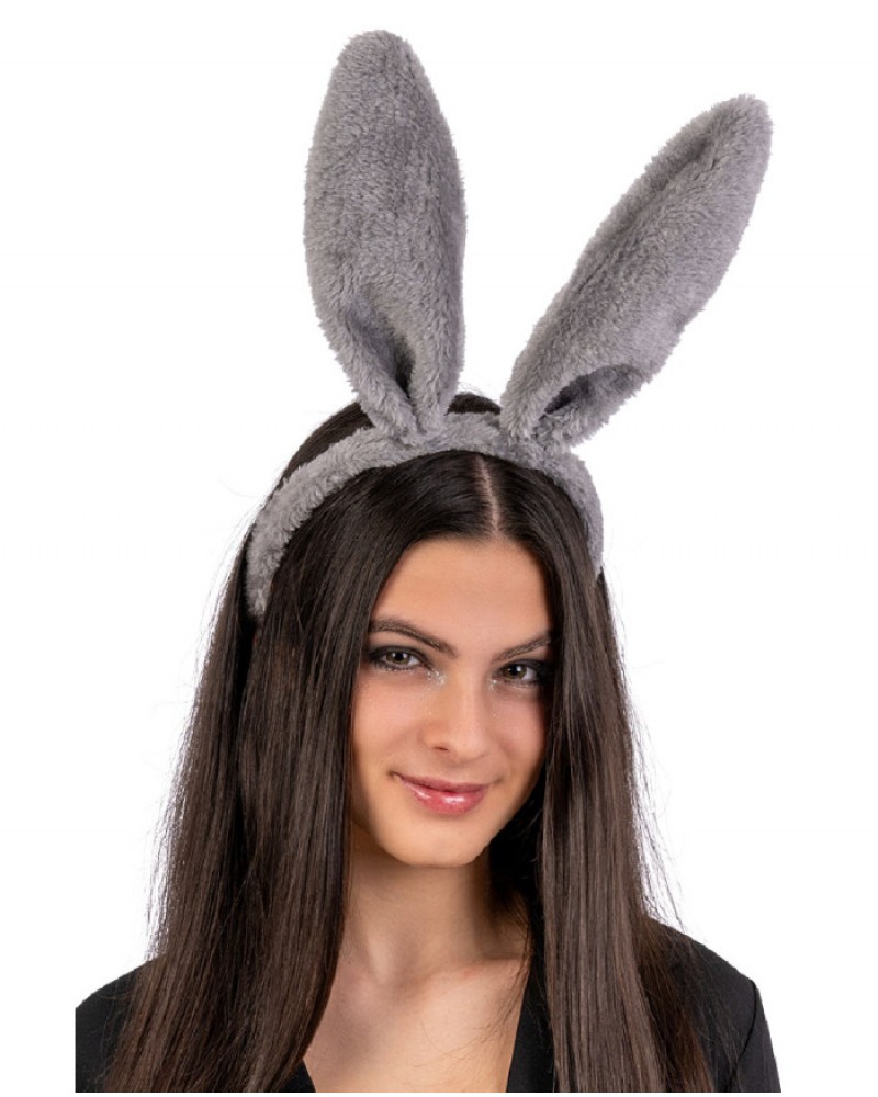 Αποκριάτικη Στέκα Λαγός Γκρι