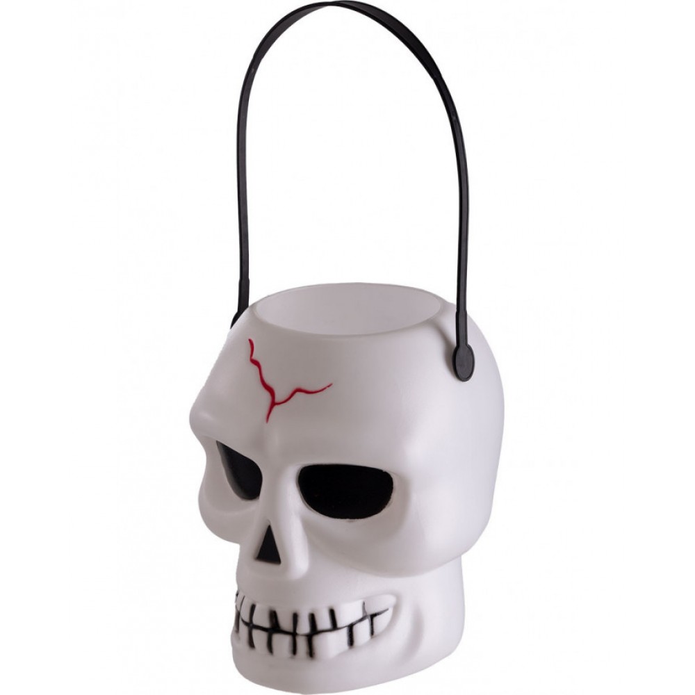 Πλαστικό Καλαθάκι Halloween Σκελετός  17cm x 10cm