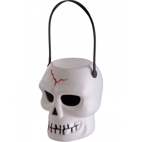 Πλαστικό Καλαθάκι Halloween Σκελετός  17cm x 10cm