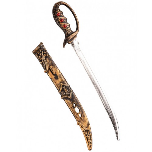 Σπαθί-Γιαταγάνι Μπρονζέ Με Πετράδια 57 εκ.