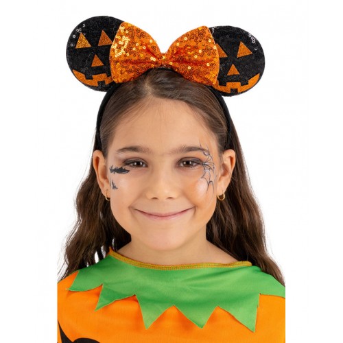 Αποκριάτικη Στέκα Ποντικούλα Με Φιόγκο Halloween