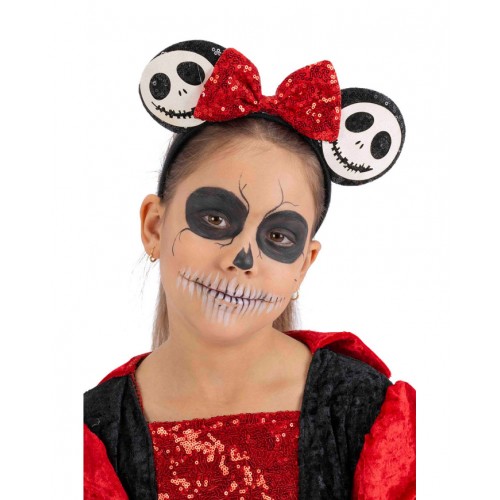 Αποκριάτικη Στέκα Ποντικούλα Με Φιόγκο Halloween
