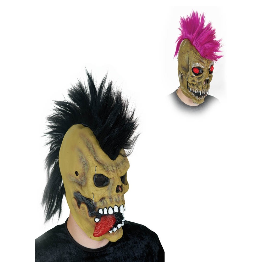 Λάτεξ Μάσκα Πανκ Με Φως