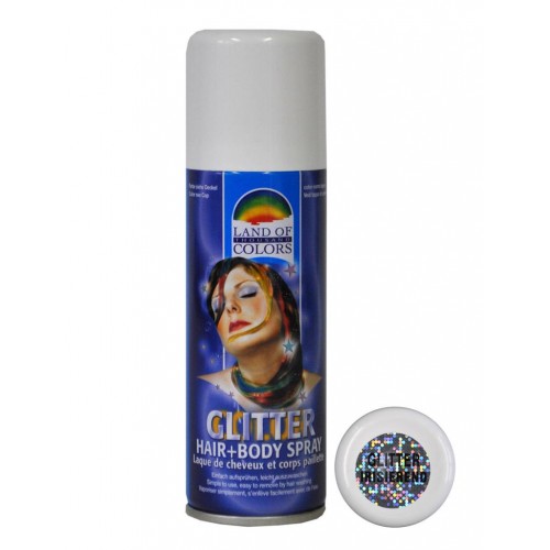 Σπρέι Μαλλιών Ασημί Glitter 125ml