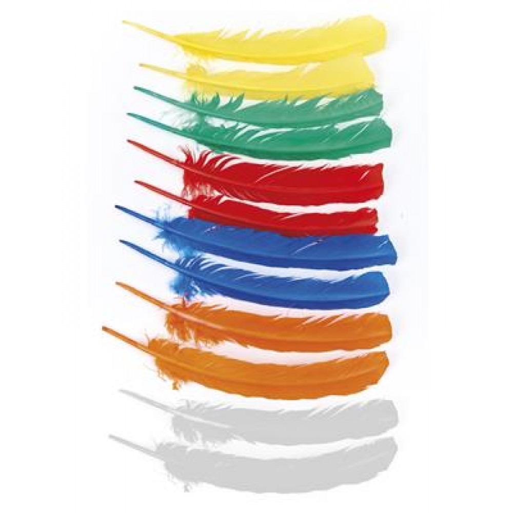 Φτερά Ινδιάνου Μονόχρωμα 12τμχ