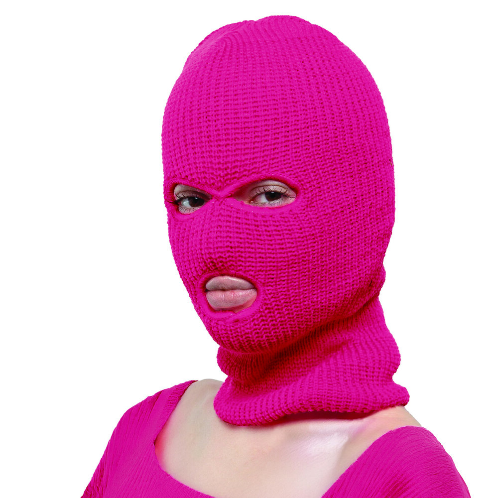 Κουκούλα Μπαλακλάβα Κουκουλοφόρου Ροζ Fluo