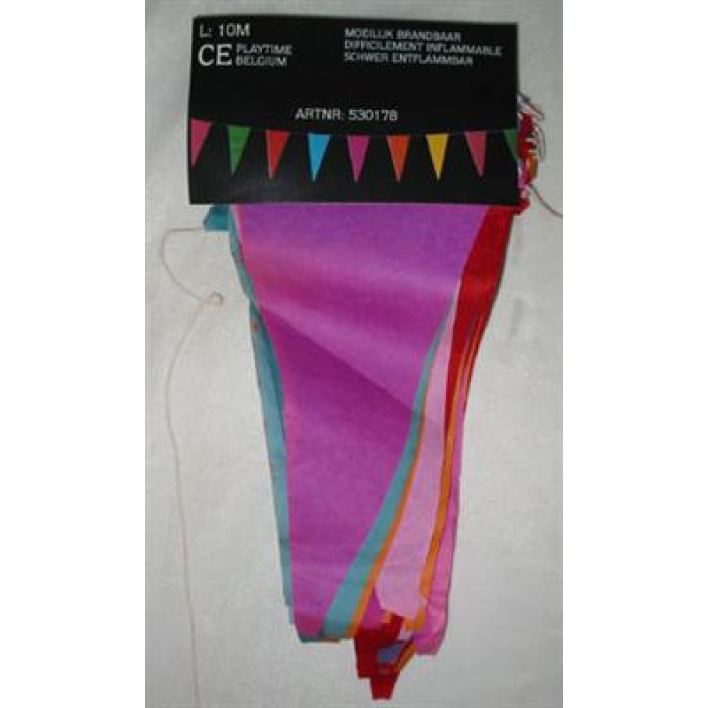 Διακοσμητική Γιρλάντα Σημαιάκια Χάρτινα 10m,