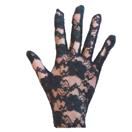 Γάντια Κοντά Με Δαντέλα 21εκ