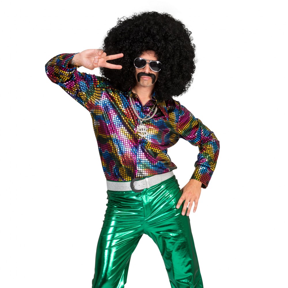 Πουκάμισο Disco Πολύχρωμο Glitter
