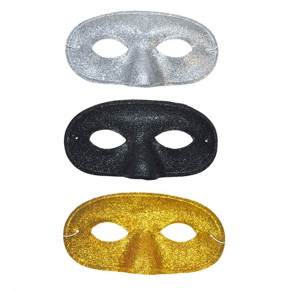 Μάσκα Ματιών Ντόμινο Με Glitter