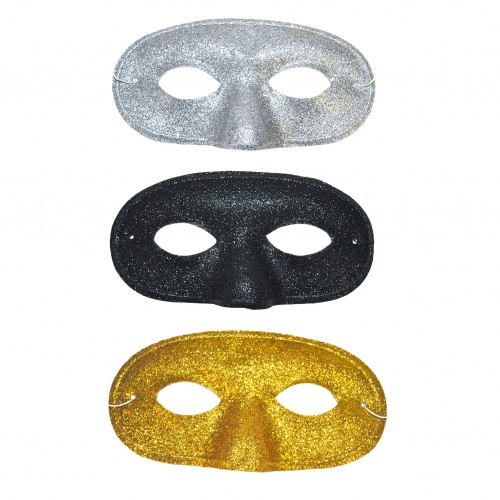 Μάσκα Ματιών Ντόμινο Με Glitter