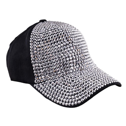 Καπέλο Disco Με Ασημί Strass