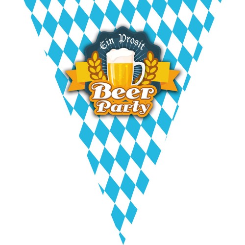 Διακοσμητική Γιρλάντα Σημαιάκια Beerfestival 5m