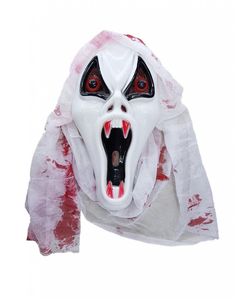 Μάσκα Φάντασμα Τρόμου Με Αίματα