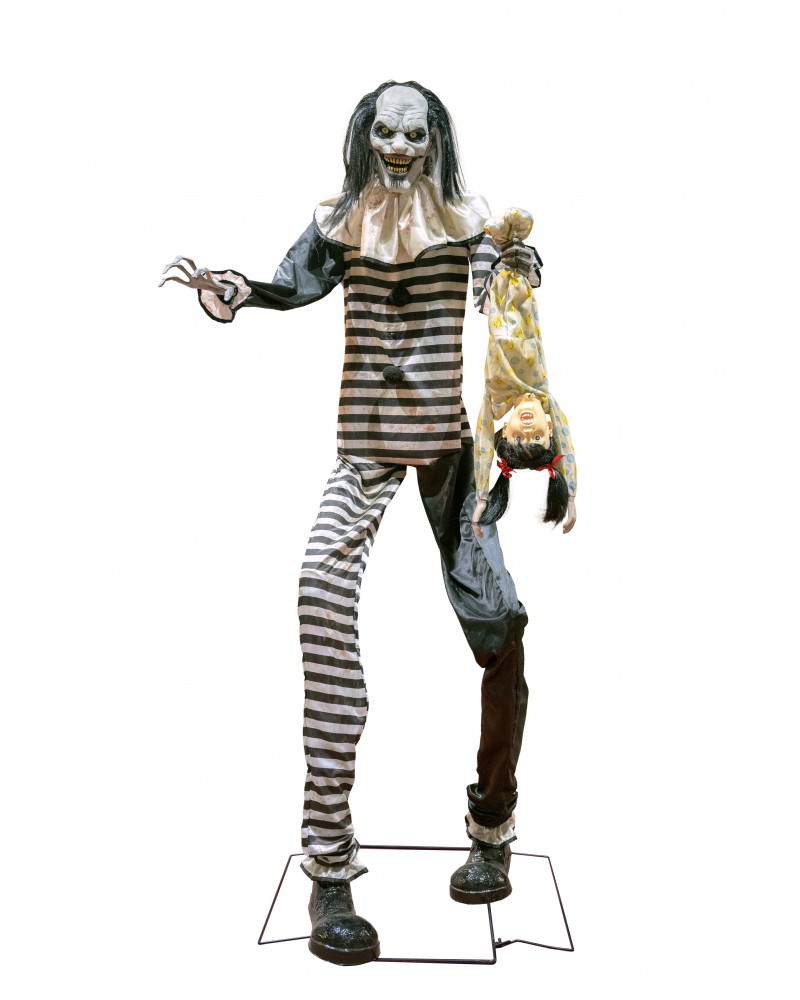 Κλόουν Πιερότος Τρόμου Με Ήχο & Κίνηση 240cm