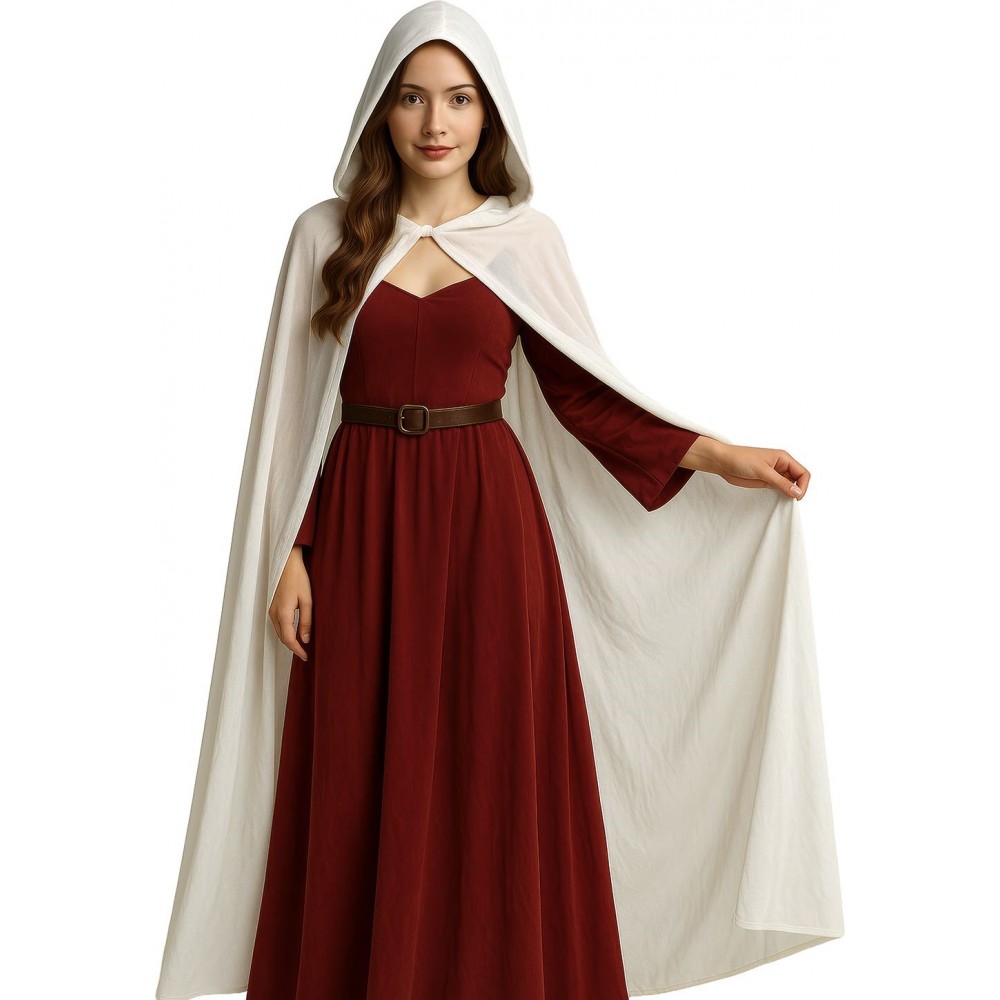 Στολή Κάπα Ενηλίκων Λευκή Unisex 130cm