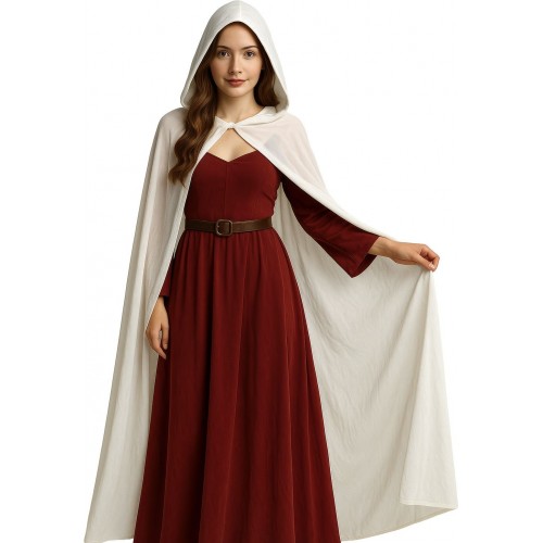 Στολή Κάπα Ενηλίκων Λευκή Unisex 130cm