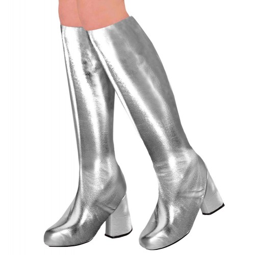 Επικαλυπτικές Μπότες Disco Ασημί