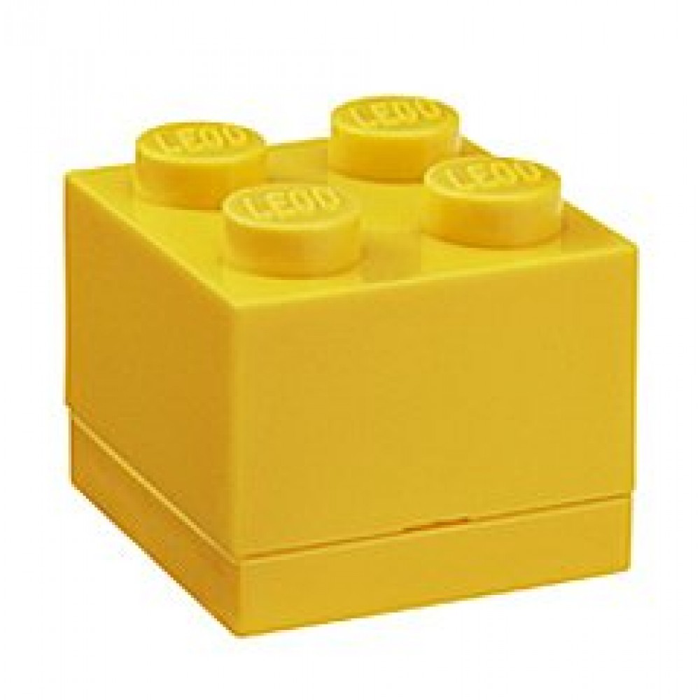 LEGO® ΚΟΥΤΙ ΑΠΟΘΗΚΕΥΣΗΣ ΤΕΤΡΑΓΩΝΟ MINI ΚΙΤΡΙΝΟ - 40111732