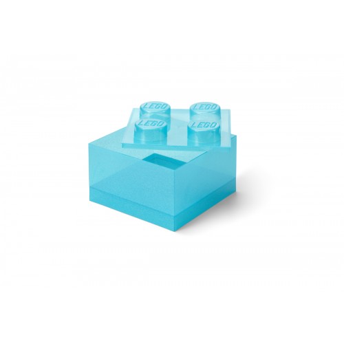LEGO® ΚΟΥΤΙ ΑΠΟΘΗΚΕΥΣΗΣ ΤΕΤΡΑΓΩΝΟ ΜΕΓΑΛΟ ΓΑΛΑΖΙΟ ΜΕ GLITTER - 40090802